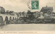 27 Eure / CPA FRANCE 27 "Pont de l'Arche, perspective du Pont et de la ville"