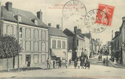 / CPA FRANCE 61 "Moulins La Marche, place de la gendarmerie et grande rue"