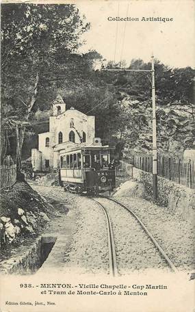  CPA FRANCE 06 "Menton" / TRAMWAY