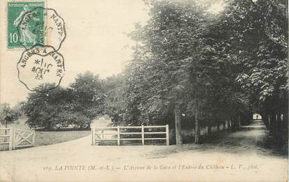 / CPA FRANCE 49 "La Pointe, l'avenue de la gare et l'entrée du château"
