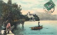 74 Haute Savoie / CPA FRANCE 74 "Lac d'Annecy, le château de Duingt"