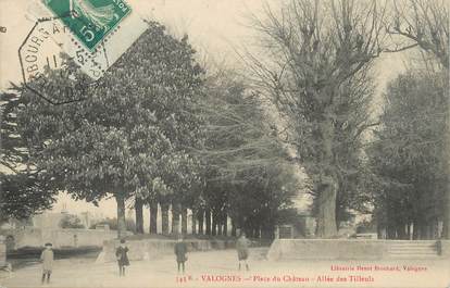 / CPA FRANCE 50 "Valognes, place du château" / CACHET AMBULANT