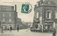 53 Mayenne / CPA FRANCE 53 "Gorron, place des quatre piliers et rue de la gare"