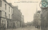 61 Orne / CPA FRANCE 61 "Alençon, carrefour des Etaux et église Saint Léonard"