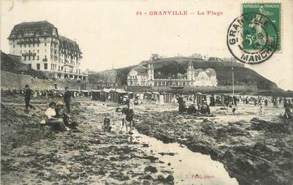 / CPA FRANCE 50 "Granville, la plage "