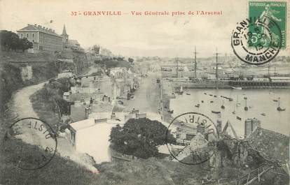 / CPA FRANCE 50 "Granville, vue générale prise de l'arsenal"