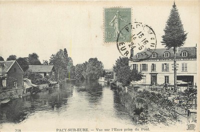 / CPA FRANCE 27 "Pacy sur Eure, vue sur l'Eure prise du pont"