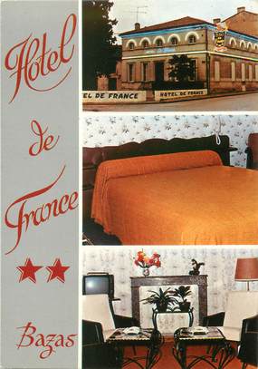 / CPSM FRANCE 33 "Bazas, hôtel de France"
