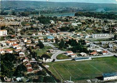 / CPSM FRANCE 33 "Langon, vue aérienne"