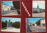 33 Gironde / CPSM FRANCE 33 "Léognan, le mairie, la place et le monument"