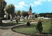 33 Gironde / CPSM FRANCE 33 "Mios, les jardins devant l'église"