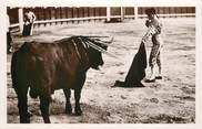 Theme CPSM CORRIDA "Course de taureaux, se profilant pour la mort"