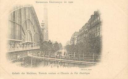 CPA EXPOSITION UNIVERSELLE DE 1900 "le chemin de fer électrique"