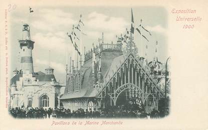 CPA EXPOSITION UNIVERSELLE DE 1900 "la Marine marchande"