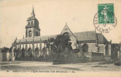 / CPA FRANCE 80 "Abbeville, l'église Saint Gilles"