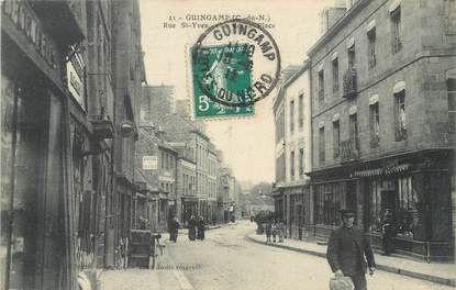 / CPA FRANCE 22 "Guincamp, rue Saint Yves"