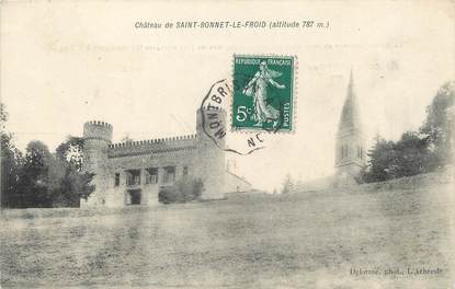 / CPA FRANCE 42 "Château de Saint Bonnet Le Froid" / CACHET AMBULANT