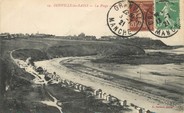 50 Manche / CPA FRANCE 50 "Donville les Bains, la plage "