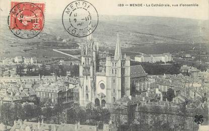 / CPA FRANCE 48 "Mende, la cathédrale"