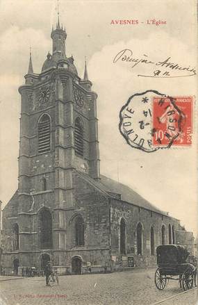 / CPA FRANCE 59 "Avesnes, l'église"