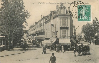 / CPA FRANCE 03 "Vichy, perspective de la  rue de Nîmes"
