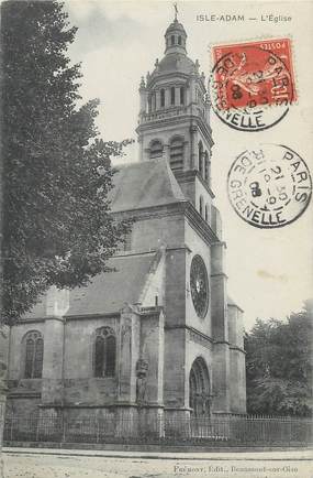 / CPA FRANCE 95 "L'Isle Adam, l'église"