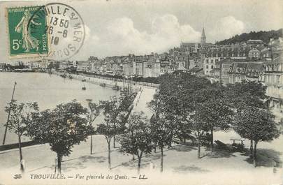 / CPA FRANCE 14 "Trouville, vue générale des quais"