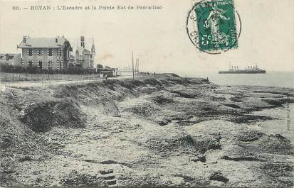 / CPA FRANCE 17 "Royan, L'Escadre et la pointe Est de Pontaillac"