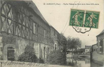 / CPA FRANCE 18 "Aubigny, vieille maison au bord de la Nère"