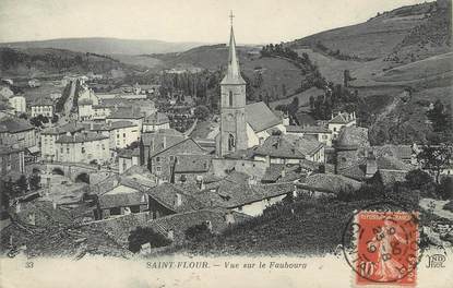 / CPA FRANCE 15 "Saint Flour, vue sur le Faubourg"