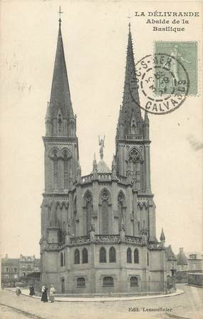 / CPA FRANCE 14 "La Délivrande, abside de la basilique"