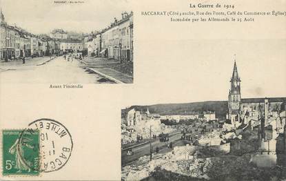 / CPA FRANCE 54 "Baccarat" / GUERRE DE 1914