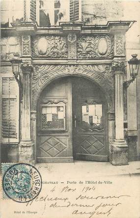 / CPA FRANCE 88 "Neufchâteau, porte de l'hôtel de ville"