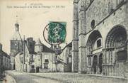 89 Yonne / CPA FRANCE 89 "Avallon, église Saint Lazare et la tour de l'horloge"