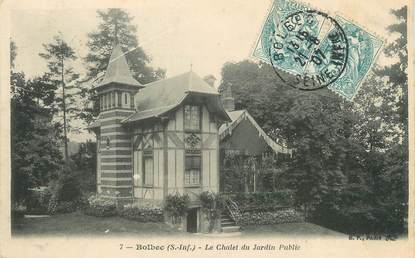 / CPA FRANCE 76 "Bolbec, le chalet du jardin public"