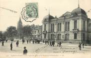 93 Seine Saint Deni / CPA FRANCE 93 "Saint Denis, la salle des fêtes et le bld Châteaudun" / CACHET AMBULANT