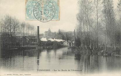 / CPA FRANCE 89 "Tonnerre, sur les bords de l'Armaçon"