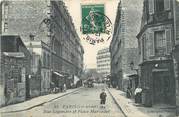 75 Pari / CPA FRANCE 75017 "Paris, rue Legendre et place Marcadet"