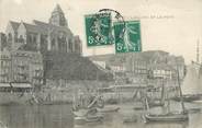 76 Seine Maritime / CPA FRANCE 76 "Le Tréport, l'église et le port"