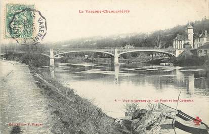 / CPA FRANCE 94 "La Varenne Chennevières, le pont et les coteaux"
