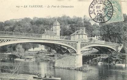/ CPA FRANCE 94 "La Varenne, le pont de Chennevière"