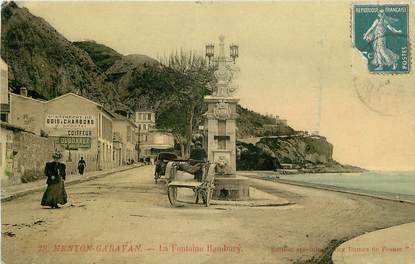 CPA FRANCE 06 "Menton, la Fontaine Hambury"