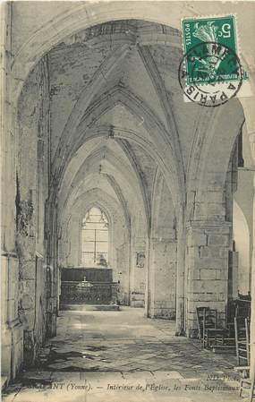 / CPA FRANCE 89 "Gravant, intérieur de l'église"