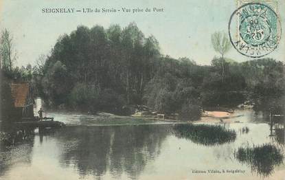 / CPA FRANCE 89 "Seignelay, l'Ile du Serein"