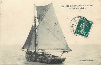 / CPA FRANCE 76 "Le Tréport, bateau de pêche"