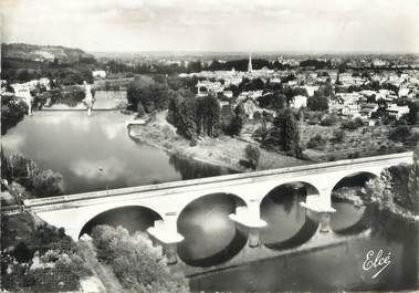 / CPSM FRANCE 33 "Sainte Foy La Grande, vue générale, les ponts"