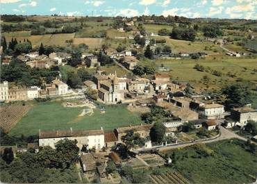 / CPSM FRANCE 33 "Plassac, vue générale aérienne"