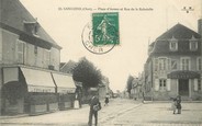 18 Cher / CPA FRANCE 18 "Sancoins, place d'Armes et rue de la Rabutelle"