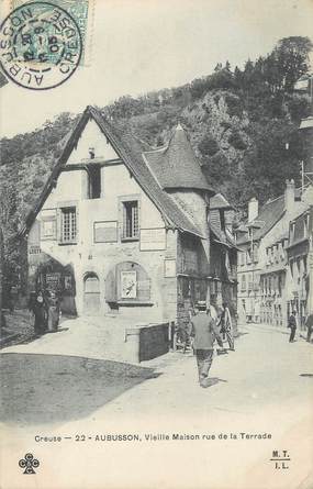 / CPA FRANCE 23 "Aubusson, vieille maison rue de la Terrade"