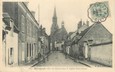 / CPA FRANCE 28 "Bonneval, rue de Châteaudun et église Notre Dame" / CACHET AMBULANT